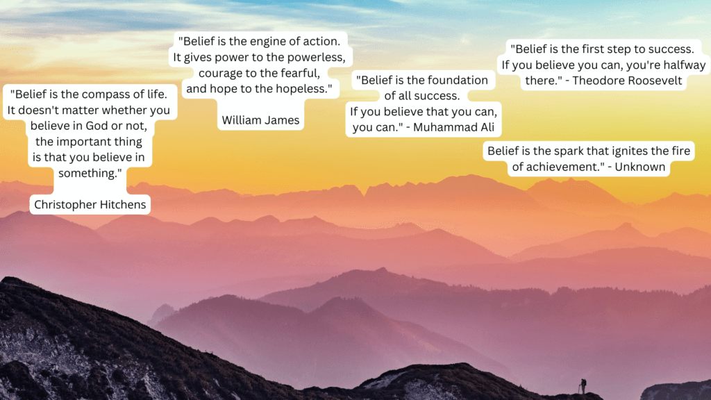 The Power of Belief Quotes