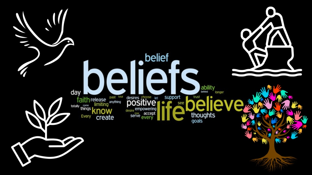 The Power of Belief Dark Infographic