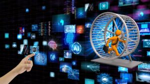 Read more about the article Digital Exhaustion: The Hidden Cost of the Content Hamster Wheel
