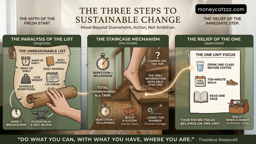 Three Steps to Sustainable Change