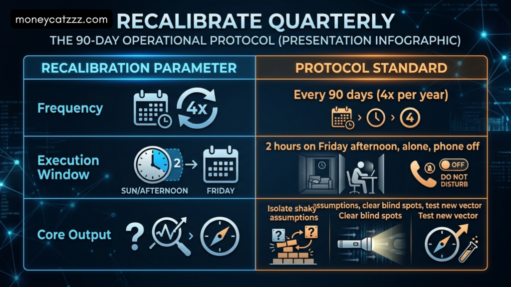 career planning: Recalibrate Quarterly