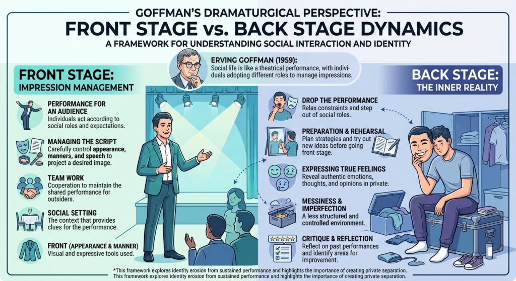 stop performing: Goffman's dramaturgical framework